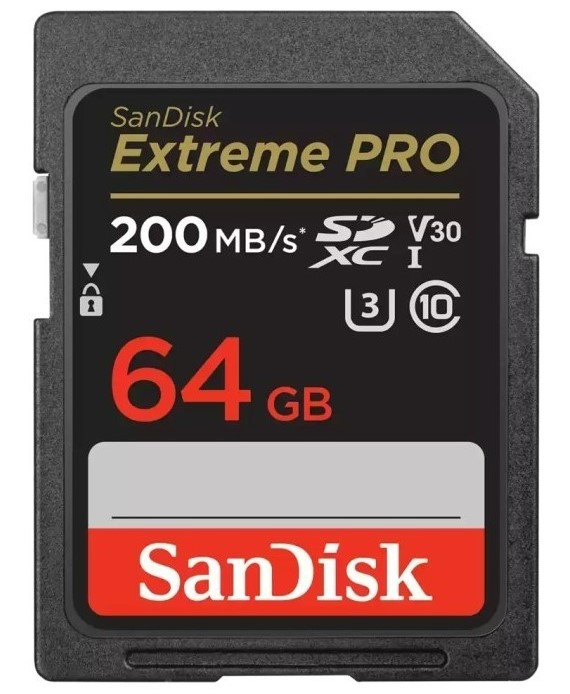 SDXC Card SanDisk 64GB Extreme Pro