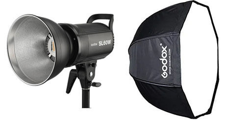 Godox SL60W LED Light + Softbox 95cm